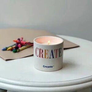 Crayola White Sugared Citrus “ CREATE” 6.3-oz Candle Jar